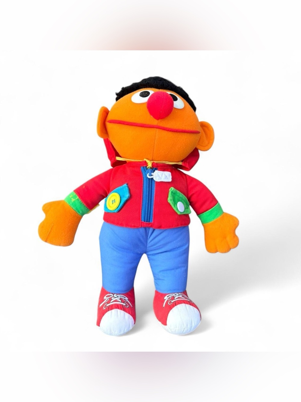 Vintage 90s Playskool Sesame Street “Dress Me Up” Hoodie Plush – 13”